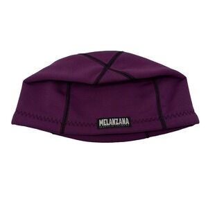 Melanzana Hard Face Beanie Skull Cap Hat Adult XL Purple Made In‎ USA